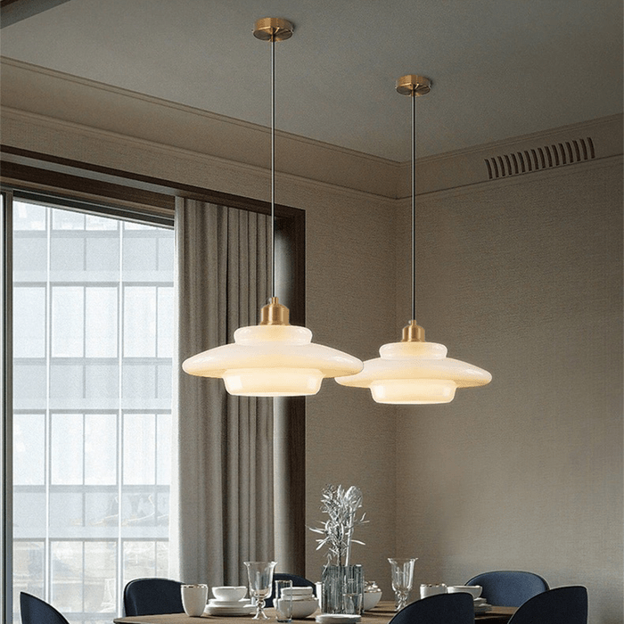White Glass Pendant Light — product detail view 7