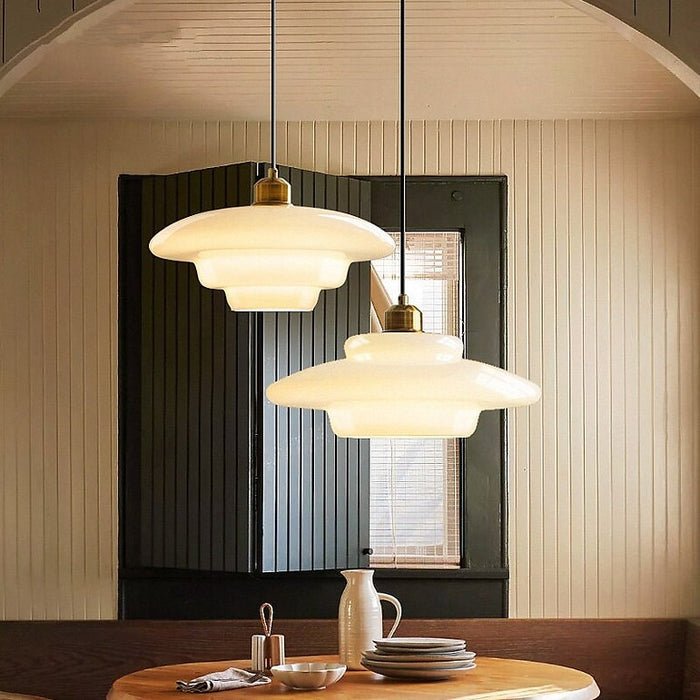 White Glass Pendant Light — product detail view 12