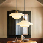 White Glass Pendant Light — product detail view 12