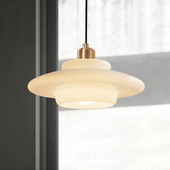White Glass Pendant Light — product detail view 4
