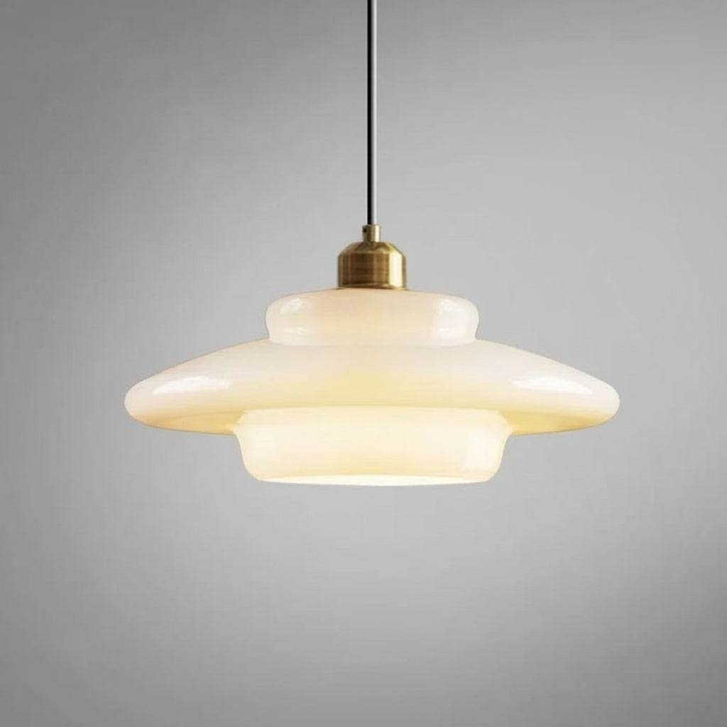 White Glass Pendant Light — product detail view 9