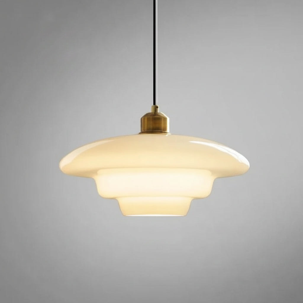 White Glass Pendant Light — product detail view 13