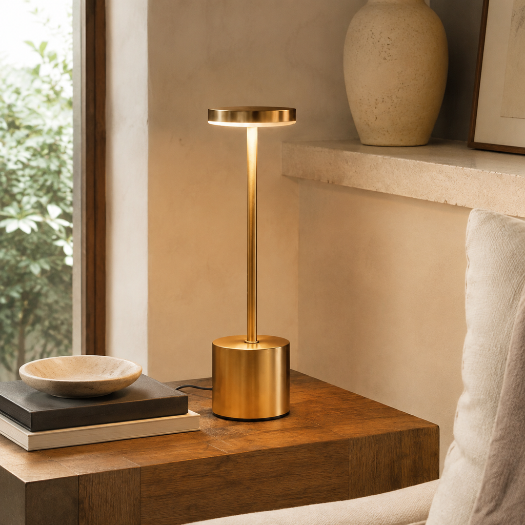 Miro Portable Table Lamp in a modern home interior