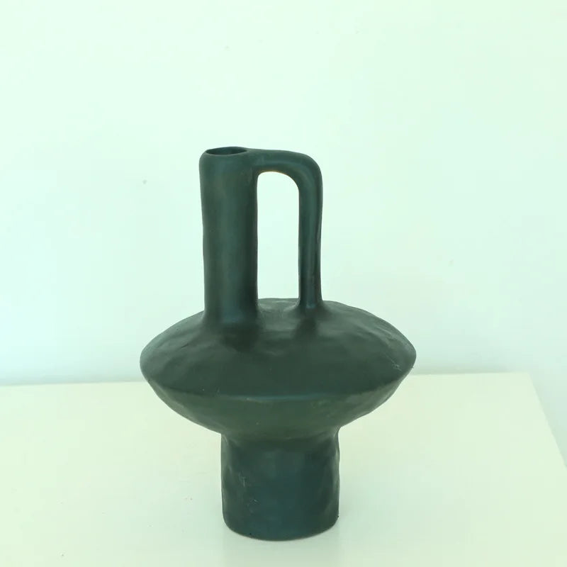Sora Forest Loop Handle ceramic vase