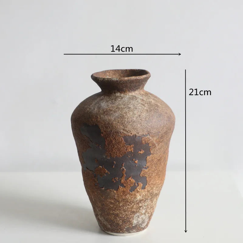 Sora Rust Tall Urn ceramic vase