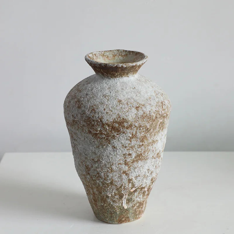 Sora Ivory Tall Urn ceramic vase