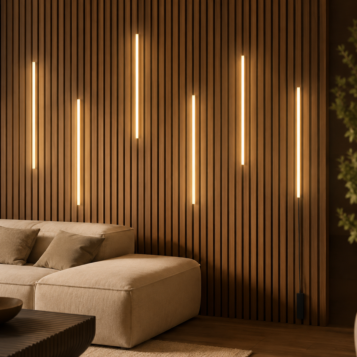 Vale & Lume editorial featured image — LED Recessed Lighting LED Strip Light for Wood Slat Wall Panel in Parallel with Touch Sensor, Self-Adhesive for Slat Wall Decor