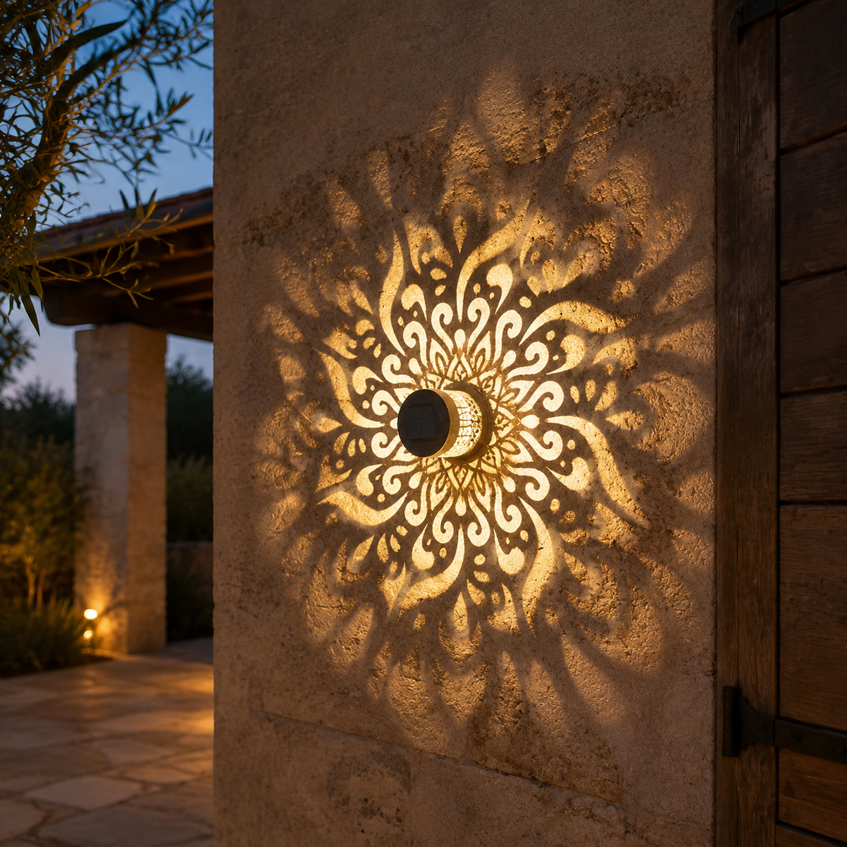 Vale & Lume editorial featured image — Solar-Powered Datura Lantern Light Wall Lamp Outdoor Garden Patio Walkway Decorations 1Pcs/2Pack Lighting for Garden Decor