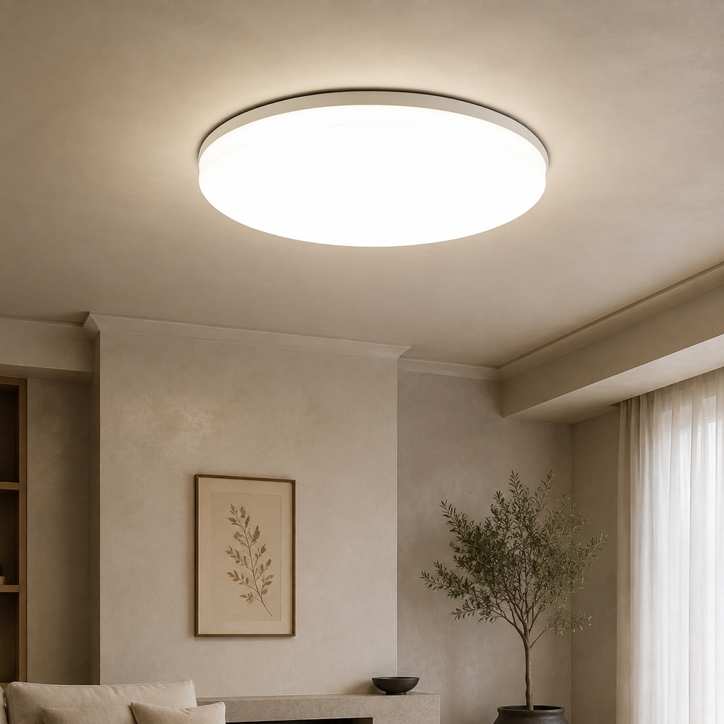 Vale & Lume editorial featured image — Round LED Ceiling Light Modern Home Decorative Ceiling Lighting Fixture 18/24/36/48W Living Room Bedroom Indoor Kitchen Lighting