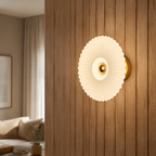 Vale & Lume editorial featured image — Nordic Vintage Glass Wall Sconce | Striped Round Disc Light